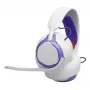 JBL Quantum 250 austiņas ar vadu, galvas stīpu, spēlēm, purpursarkanas, baltas
