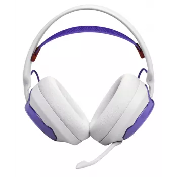 JBL Quantum 250 austiņas ar vadu, galvas stīpu, spēlēm, purpursarkanas, baltas