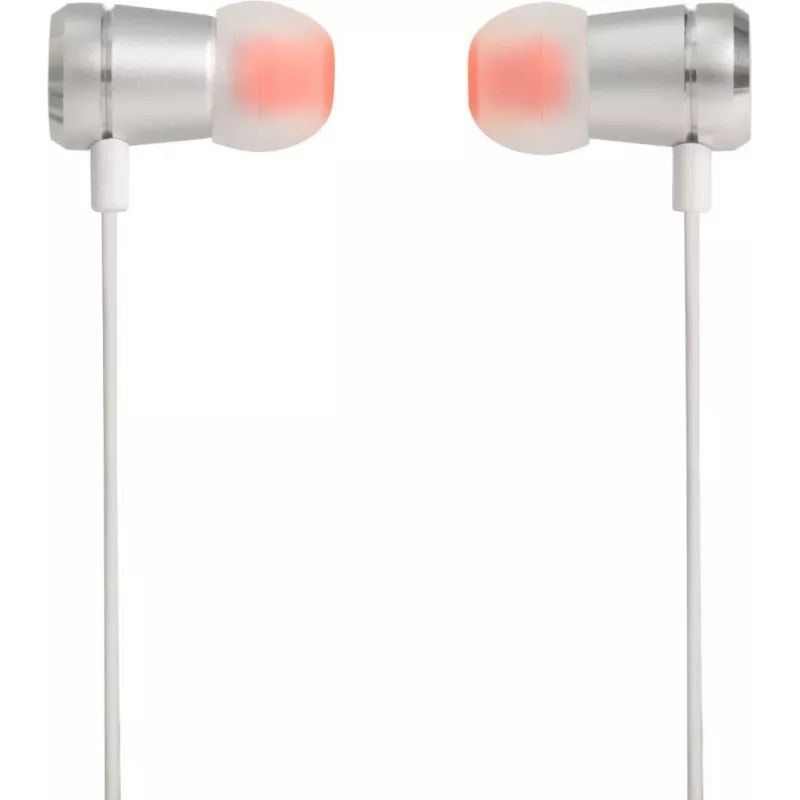JBL T290 austiņas ar vadu Ievietojamās zvaniem/mūzikai sudraba krāsā