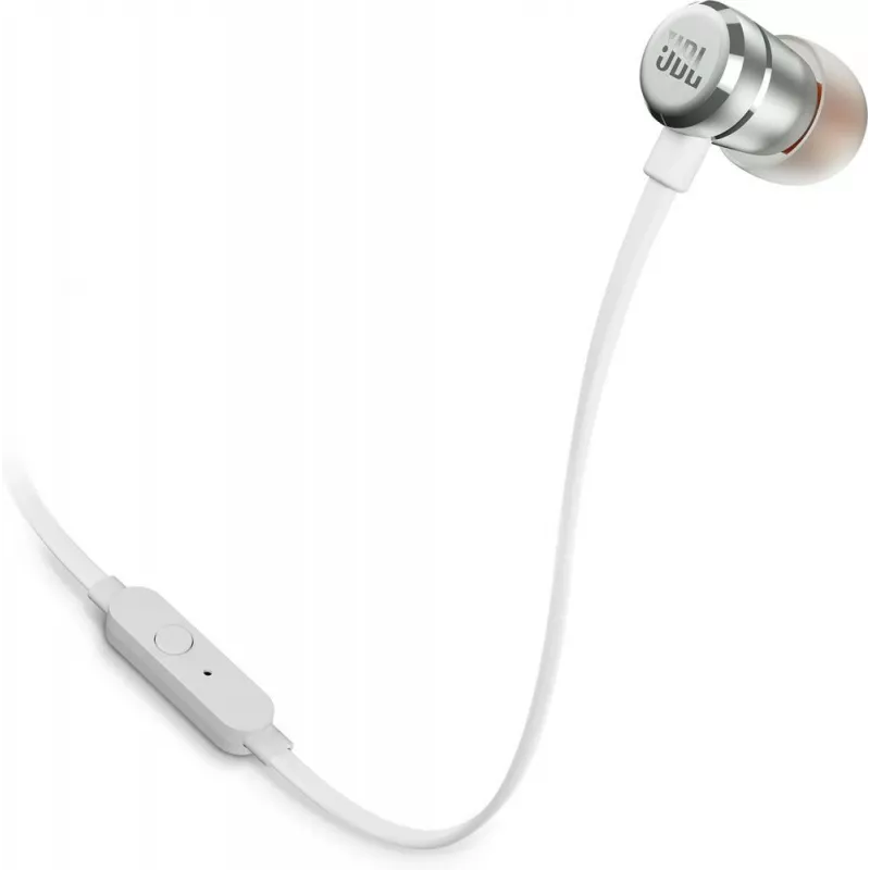 JBL T290 austiņas ar vadu Ievietojamās zvaniem/mūzikai sudraba krāsā