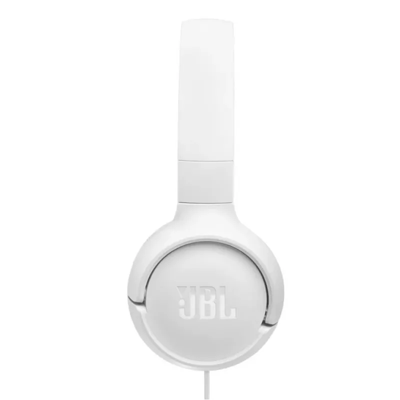 JBL Tune 520C USB-C austiņas ar vadu, galvas lentes tipa, zvaniem/mūzikai, USB Type-C, baltas
