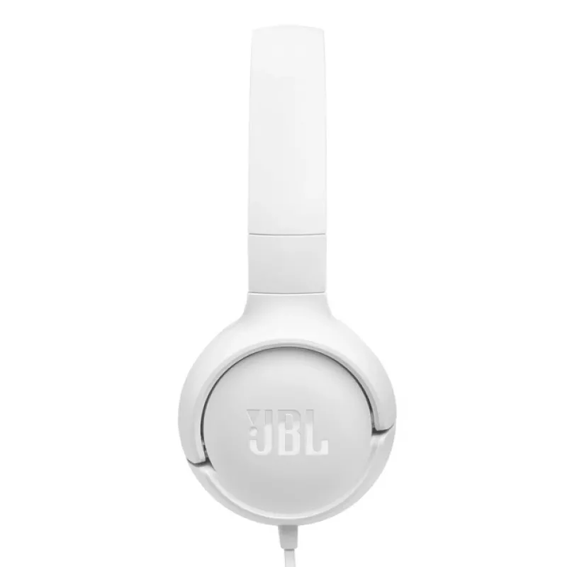 JBL Tune 520C USB-C austiņas ar vadu, galvas lentes tipa, zvaniem/mūzikai, USB Type-C, baltas