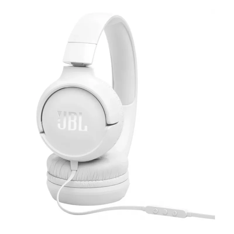 JBL Tune 520C USB-C austiņas ar vadu, galvas lentes tipa, zvaniem/mūzikai, USB Type-C, baltas