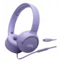 JBL Tune 520C USB-C austiņas ar vadu, galvas lentes tipa, zvaniem/mūzikai, USB Type-C, ceriņkrāsas