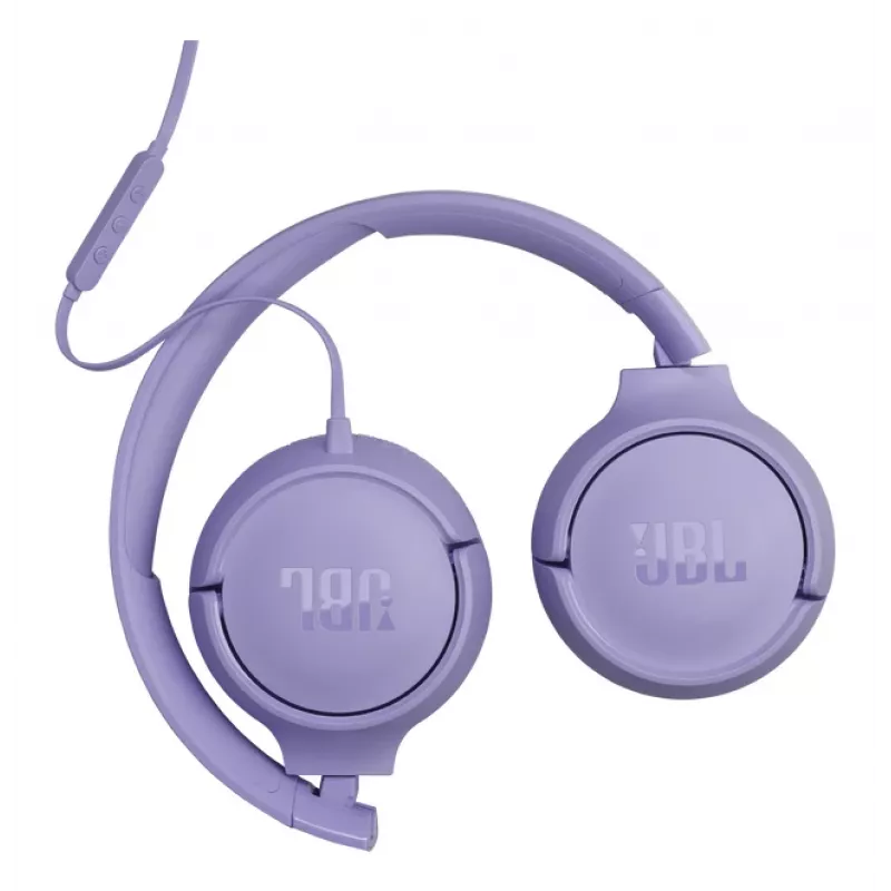 JBL Tune 520C USB-C austiņas ar vadu, galvas lentes tipa, zvaniem/mūzikai, USB Type-C, ceriņkrāsas
