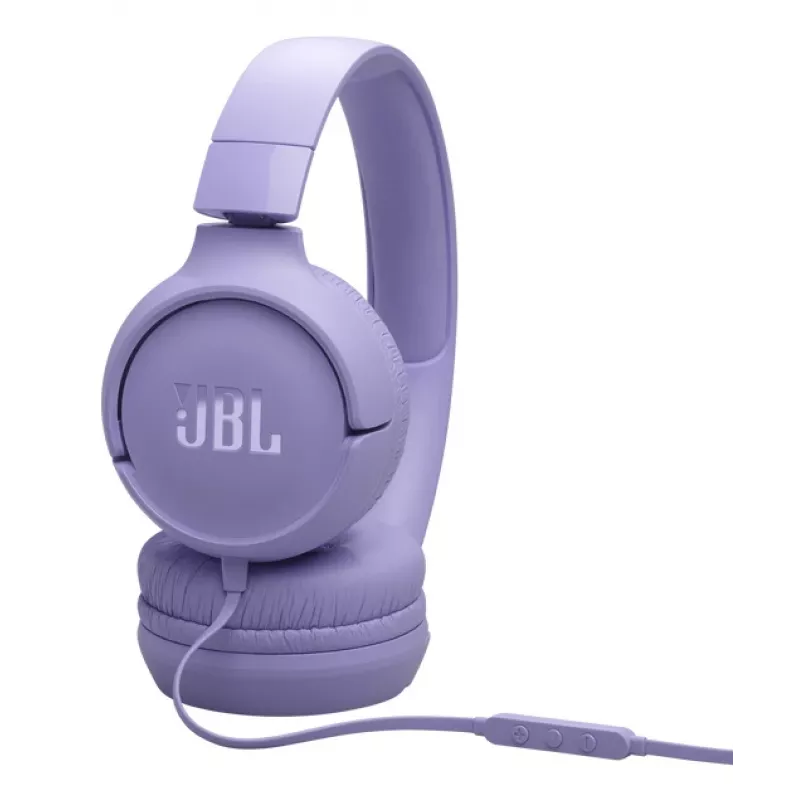 JBL Tune 520C USB-C austiņas ar vadu, galvas lentes tipa, zvaniem/mūzikai, USB Type-C, ceriņkrāsas