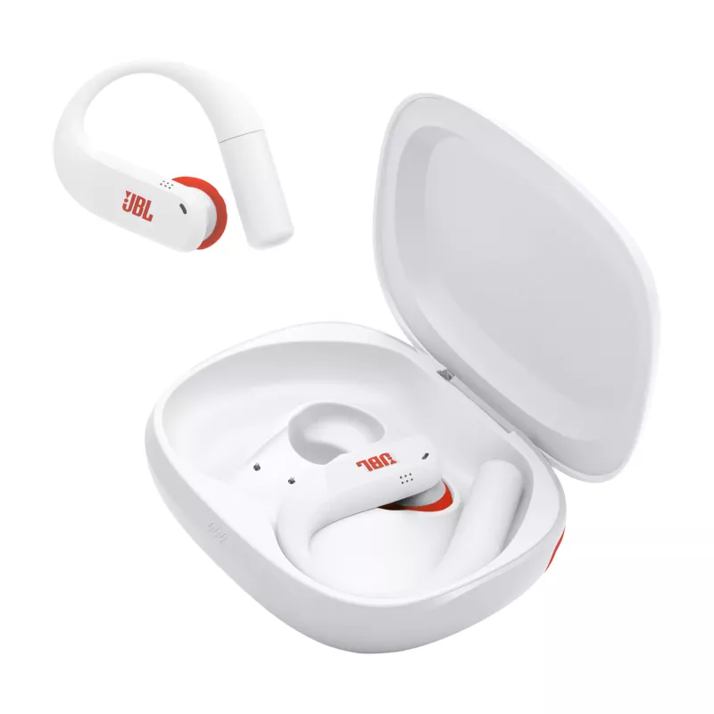 JBL Endurance Peak 4 austiņas bezvadu ievietojamās sporta USB Type-C Bluetooth balts