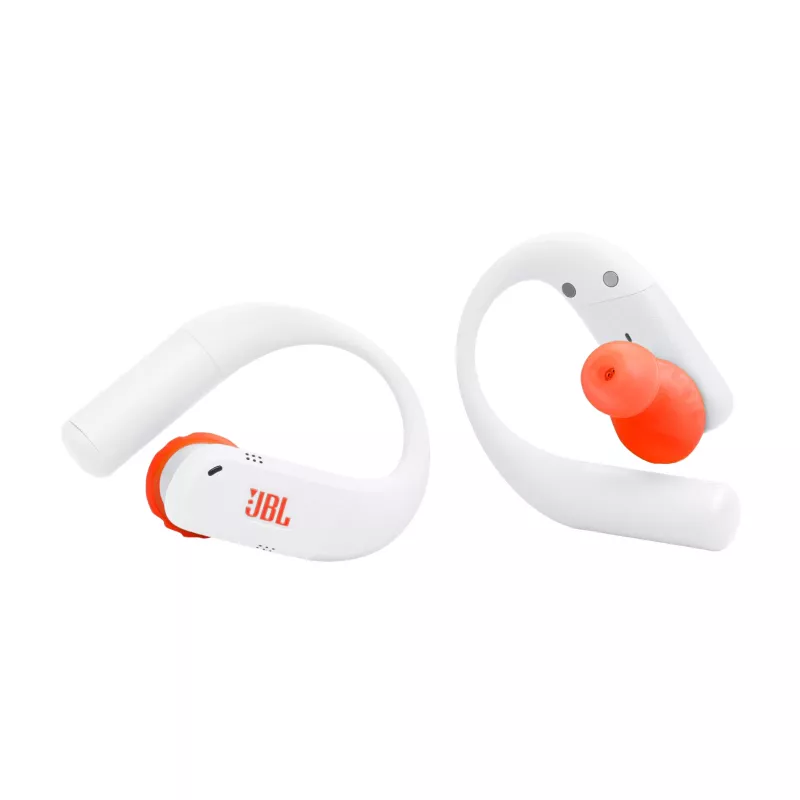 JBL Endurance Peak 4 austiņas bezvadu ievietojamās sporta USB Type-C Bluetooth balts