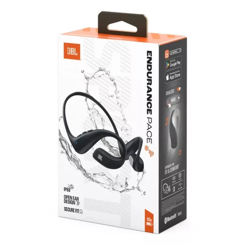 JBL Endurance Pace austiņas bezvadu atvērta tipa sporta Bluetooth melnas