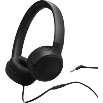 JBL Tune 530 austiņas ar vadu, galvas lentes tips, melnas
