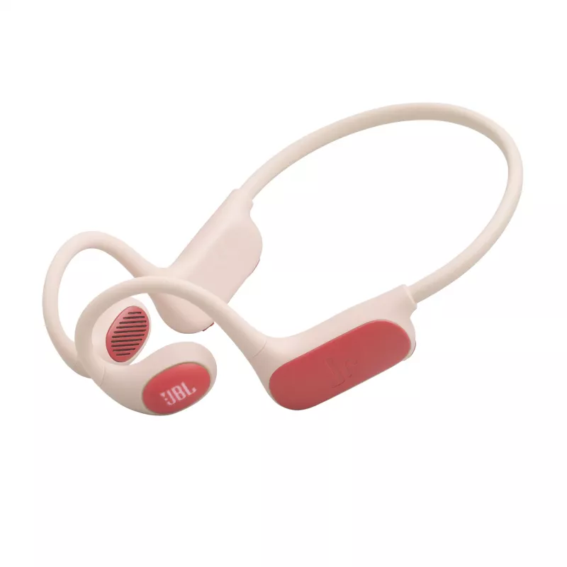 JBL Junior Free austiņas bezvadu atvērta tipa sporta Bluetooth brūnas, baltas