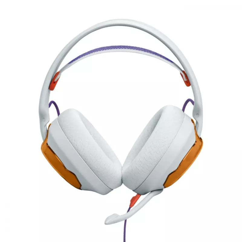 JBL Quantum 250 austiņas, vadu, galvas lente, spēlēm, zilganzaļas