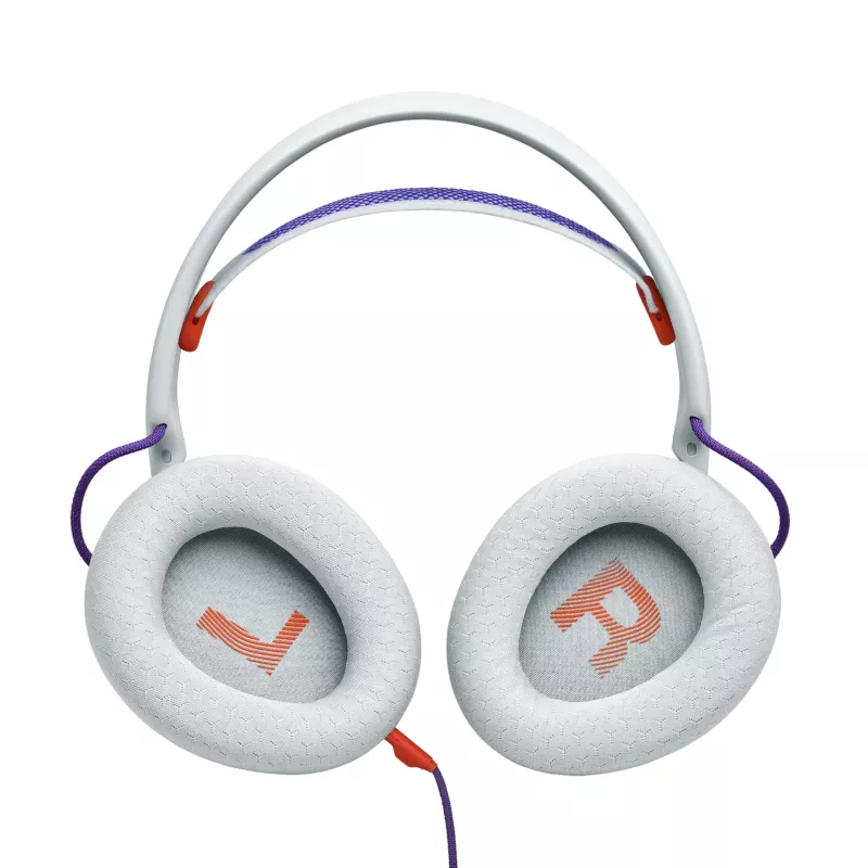 JBL Quantum 250 austiņas, vadu, galvas lente, spēlēm, zilganzaļas