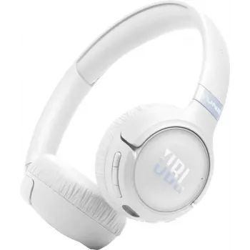 JBL Tune 680NC austiņas ar vadu un bezvadu savienojumu, galvas stīpa, zvani/mūzika, USB Type-C, Bluetooth, balta