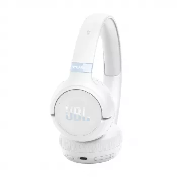 JBL Tune 680NC austiņas ar vadu un bezvadu savienojumu, galvas stīpa, zvani/mūzika, USB Type-C, Bluetooth, balta