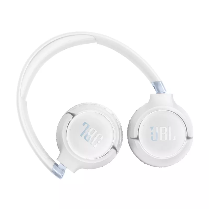 JBL Tune 680NC austiņas ar vadu un bezvadu savienojumu, galvas stīpa, zvani/mūzika, USB Type-C, Bluetooth, balta
