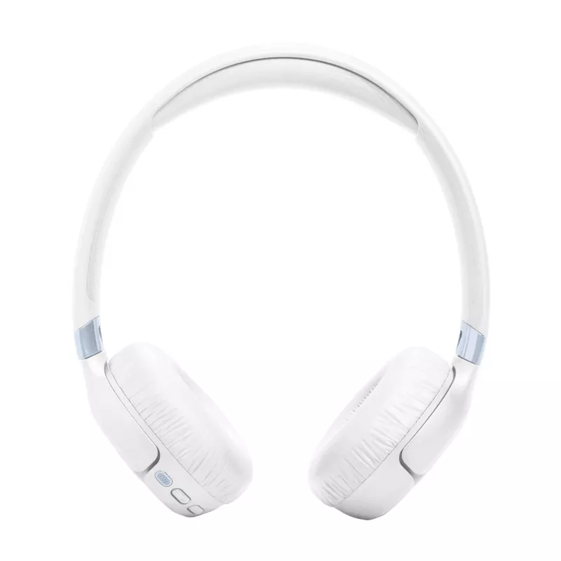 JBL Tune 680NC austiņas ar vadu un bezvadu savienojumu, galvas stīpa, zvani/mūzika, USB Type-C, Bluetooth, balta
