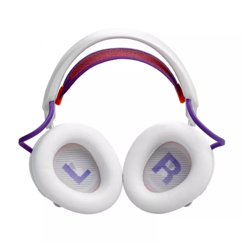 JBL Quantum 950 austiņas Bezvadu Galvas stīpa Spēlēm USB Type-C Bluetooth Uzlādes statīvs Oranža, Sudraba, Balta