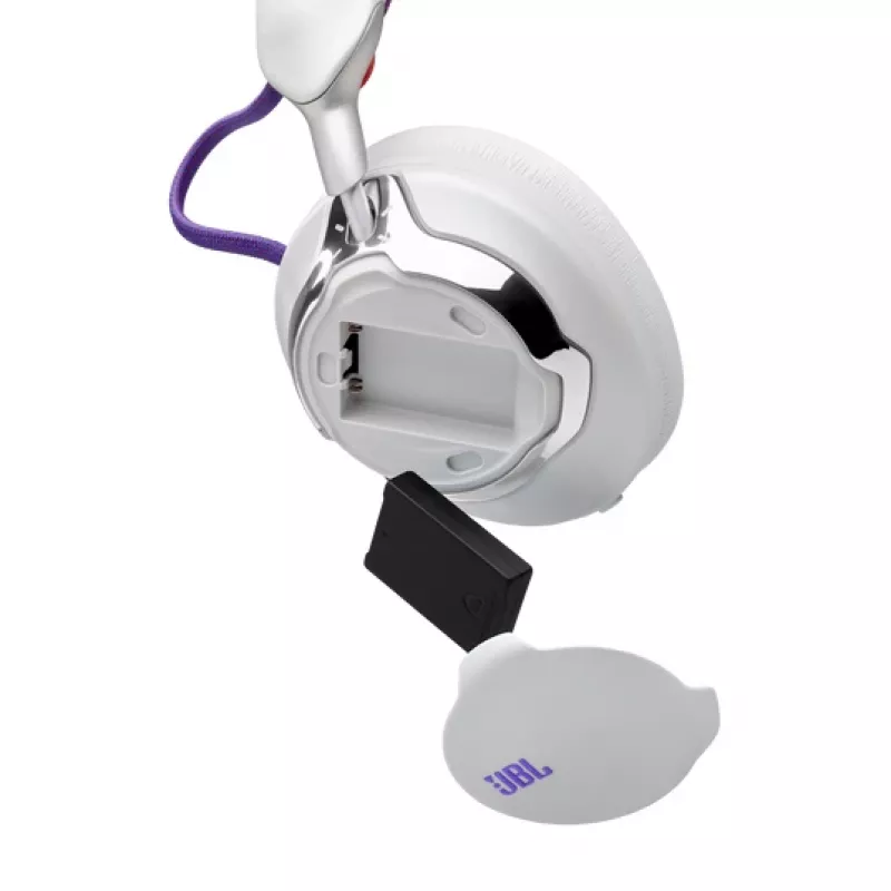 JBL Quantum 950 austiņas Bezvadu Galvas stīpa Spēlēm USB Type-C Bluetooth Uzlādes statīvs Oranža, Sudraba, Balta