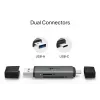 Karšu lasītājs TP‑LINK UA430D USB 3.1 — MicroSD/SD atbalsts, 200 Mbit/s, melns, 75×22,9×9,3 mm