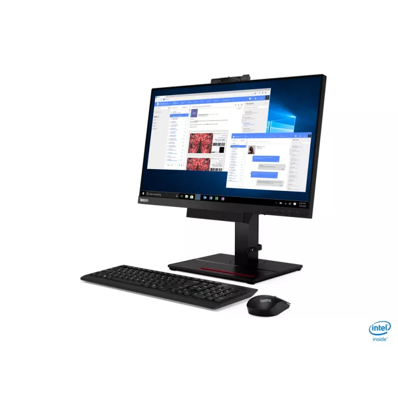 Lenovo ThinkCentre Tiny-In-One datora monitors 60,5 cm (23,8 collas) 1920 x 1080 pikseļi Full HD LED melns