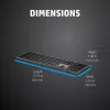 HP 975 Dual-Mode Wireless tastatūra Full-size bezvadu RF Bluetooth melna
