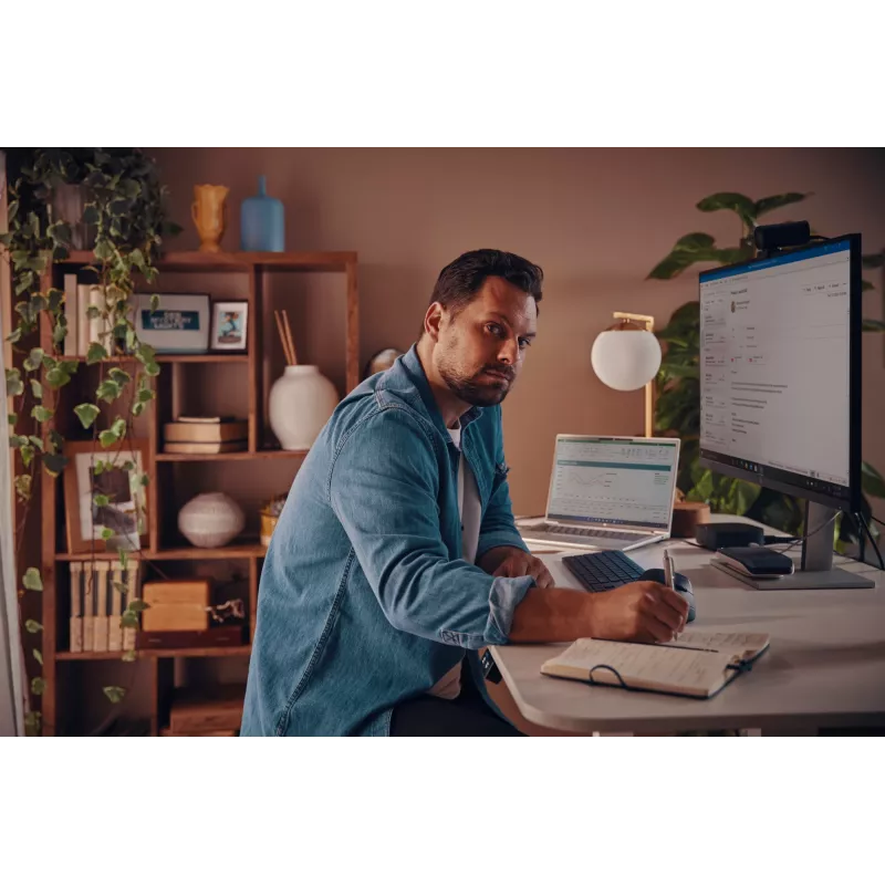 HP 975 Dual-Mode Wireless tastatūra Full-size bezvadu RF Bluetooth melna