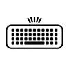 HP 975 Dual-Mode Wireless tastatūra Full-size bezvadu RF Bluetooth melna