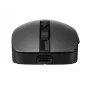 HP 715 uzlādējama vairāku ierīču pele, piemērota abām rokām, RF bezvadu + Bluetooth, 3000 DPI, melna
