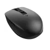 HP 715 uzlādējama vairāku ierīču pele, piemērota abām rokām, RF bezvadu + Bluetooth, 3000 DPI, melna