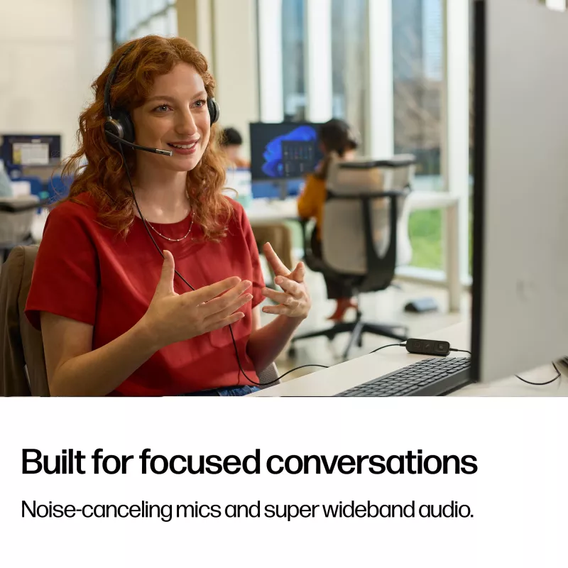 Vadu stereo austiņas HP POLY Mission 625 ar USB (C01C6AA)