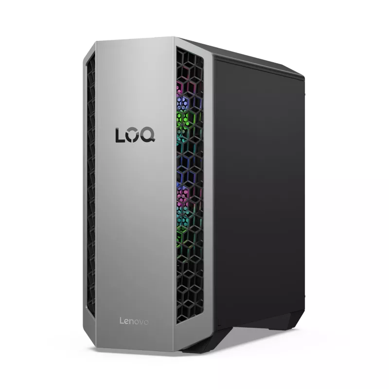Lenovo LOQ Tower 26ADR10 AMD Ryzen™ 7 8745HX 16 GB DDR5-SDRAM 1 TB SSD NVIDIA GeForce RTX 5070 Windows 11 Home PC Melns
