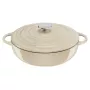Tefal čuguna servēšanas panna LOV E25972, apaļa 3,8 L, 28 cm, bēša