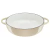 Tefal čuguna servēšanas panna LOV E25972, apaļa 3,8 L, 28 cm, bēša