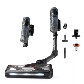 Rowenta X-Force Flex 14.80 RH9B36WV bezvada putekļsūcējs/elektriskā slota 2-in-1 bezvada putekļsūcējs Ar bateriju Bez maisiņa 0.65 L 670 W Melns, Zils