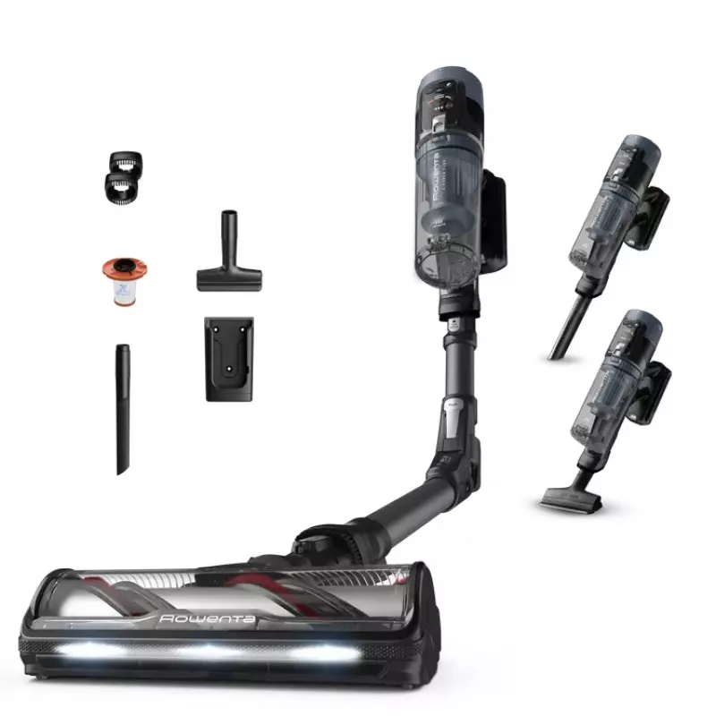 Rowenta X-Force Flex 14.80 RH9B36WV bezvada putekļsūcējs/elektriskā slota 2-in-1 bezvada putekļsūcējs Ar bateriju Bez maisiņa 0.65 L 670 W Melns, Zils