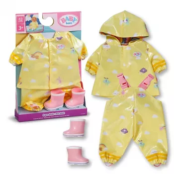 BABY born lietus apģērbs 43 cm, leļļu lietus komplekts, 3 gadi