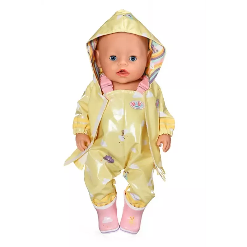BABY born lietus apģērbs 43 cm, leļļu lietus komplekts, 3 gadi