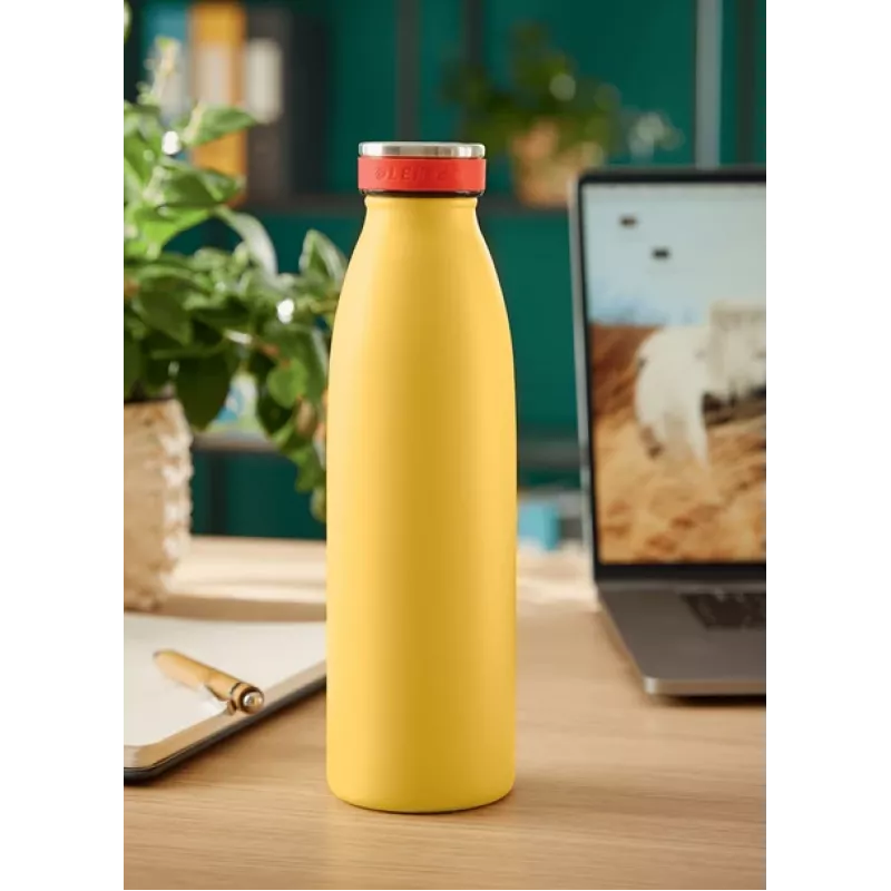 Leitz Cosy Izolēta ūdens pudele 500 ml, Dzeltena, Nerūsējošais tērauds, 68 mm, 68 mm, 235 mm, 280 g