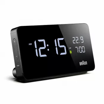 Braun BC20BEU sienas/galda pulkstenis Digitālais pulkstenis Taisnstūris Melns