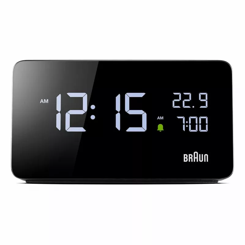 Braun BC20BEU sienas/galda pulkstenis Digitālais pulkstenis Taisnstūris Melns