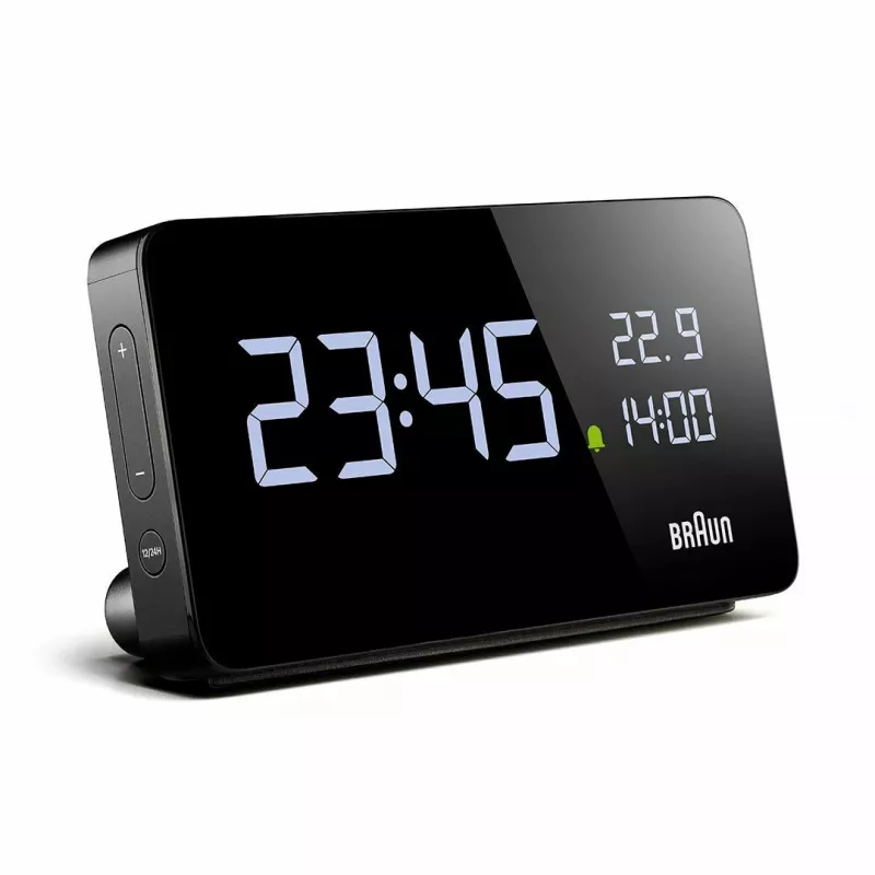 Braun BC20BEU sienas/galda pulkstenis Digitālais pulkstenis Taisnstūris Melns