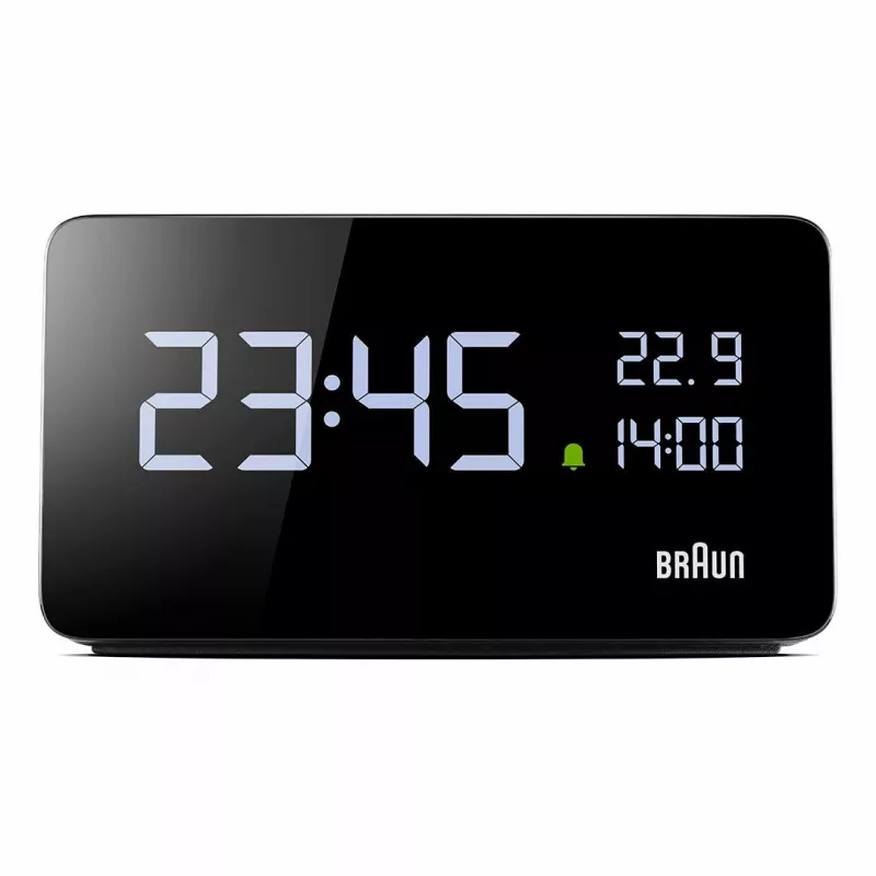 Braun BC20BEU sienas/galda pulkstenis Digitālais pulkstenis Taisnstūris Melns