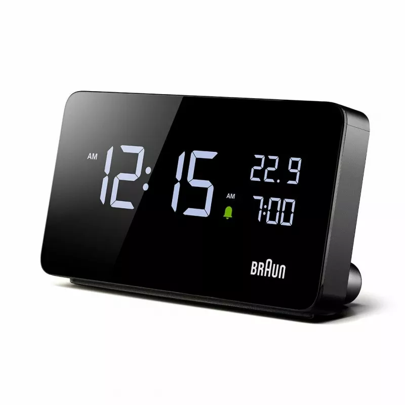 Braun BC20BEU sienas/galda pulkstenis Digitālais pulkstenis Taisnstūris Melns
