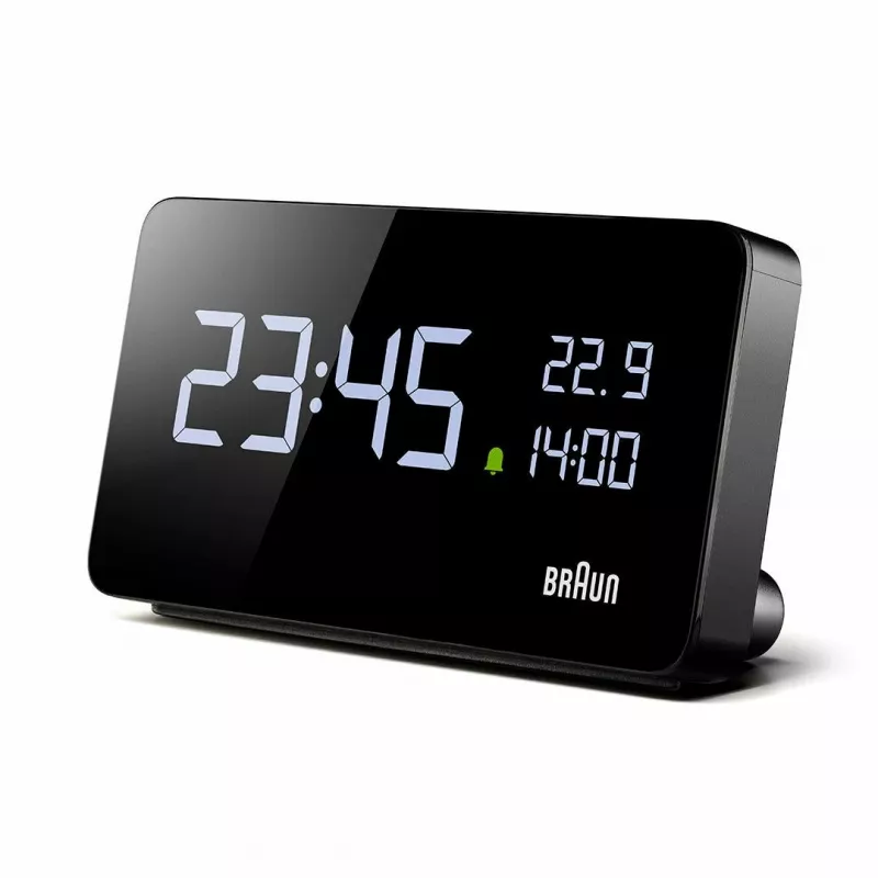 Braun BC20BEU sienas/galda pulkstenis Digitālais pulkstenis Taisnstūris Melns