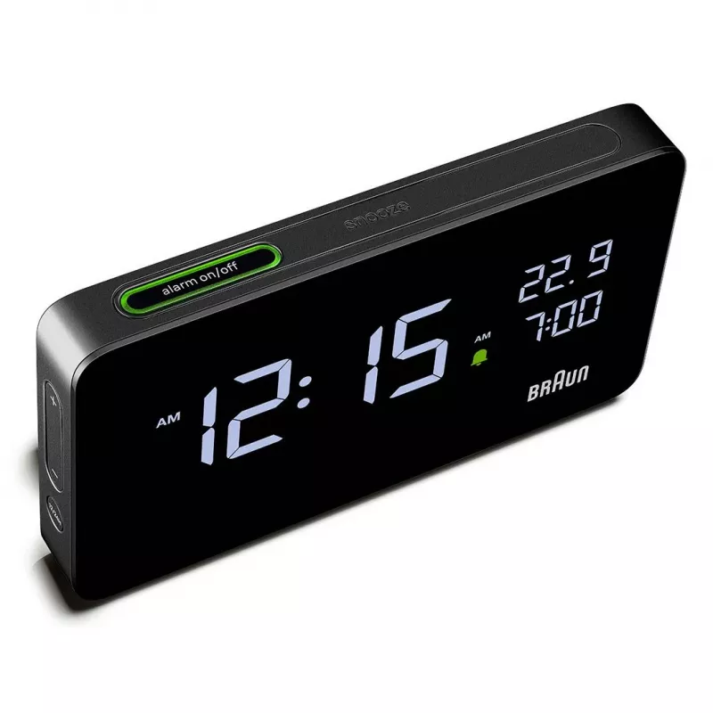 Braun BC20BEU sienas/galda pulkstenis Digitālais pulkstenis Taisnstūris Melns