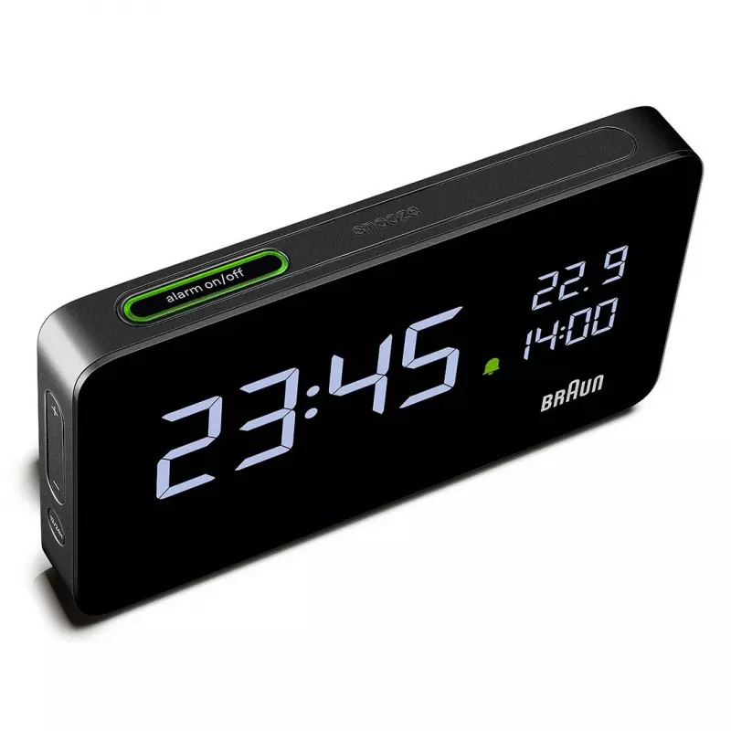 Braun BC20BEU sienas/galda pulkstenis Digitālais pulkstenis Taisnstūris Melns