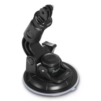 HAMA piesūcekņa turētājs darbības kamerām, universāls auto statīvs, 3D, Ø90 mm, maks. slodze 0,3 kg, augstums 5–11 cm