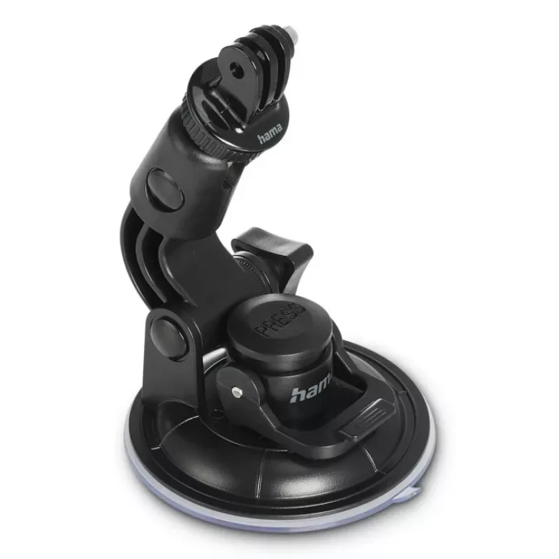 HAMA piesūcekņa turētājs darbības kamerām, universāls auto statīvs, 3D, Ø90 mm, maks. slodze 0,3 kg, augstums 5–11 cm