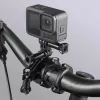 HAMA Passive Holder for Action Camera — Large, Melns, for Bikes and Outdoor (fits tubes 2.5–6.2 cm)